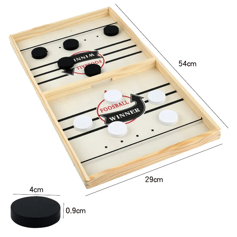 Juego de mesa de catapulta de madera