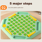 Juego de mesa de memoria con fichas giratorias