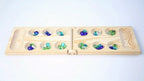 Juego de mesa Mancala de madera natural
