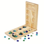 Juego de mesa Mancala de madera natural