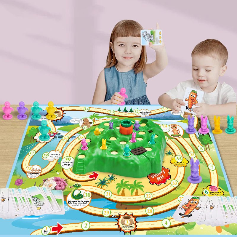 Juego de mesa Trampa para conejos — Defiende la zanahoria