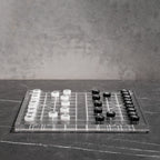 Juego de mesa transparente moderno
