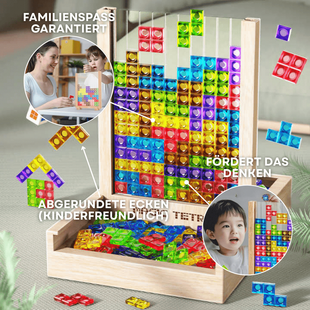 Juego de puzle Tetris sostenible para toda la familia