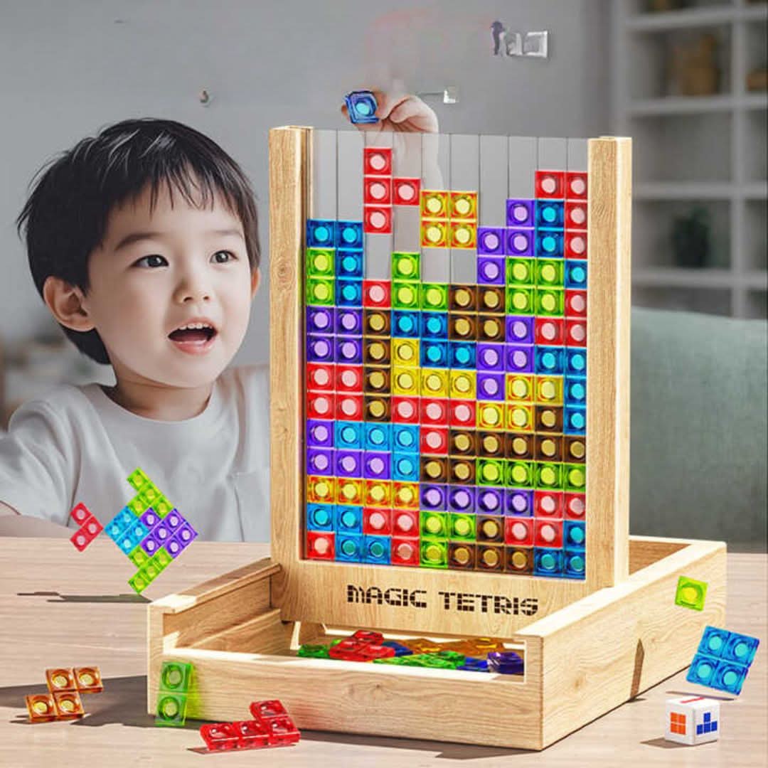 Juego de puzle Tetris sostenible para toda la familia