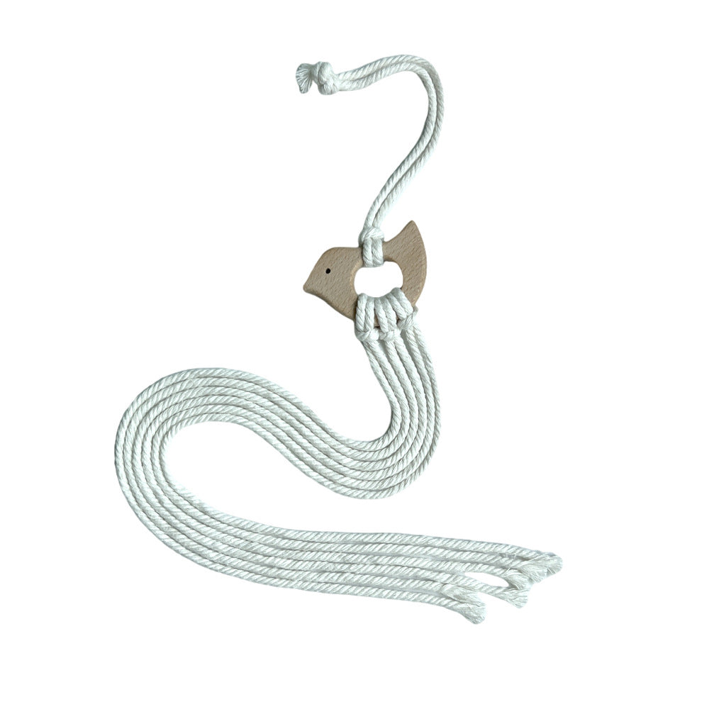 Juguete colgante de macramé decorativo antiestrés