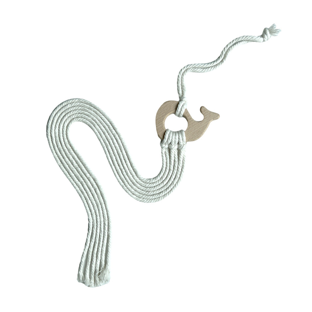 Juguete colgante de macramé decorativo antiestrés