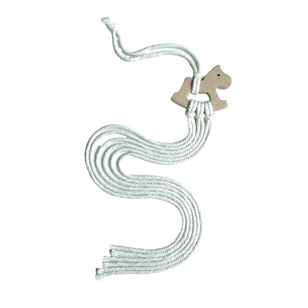 Juguete colgante de macramé decorativo antiestrés