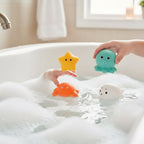 Juguetes de baño flotantes interactivos con luz