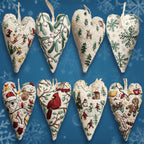 Kit de bordado navideño DIY con forma de corazón