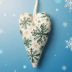 Kit de bordado navideño DIY con forma de corazón