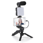 Kit de iluminación con micrófono para vlogging