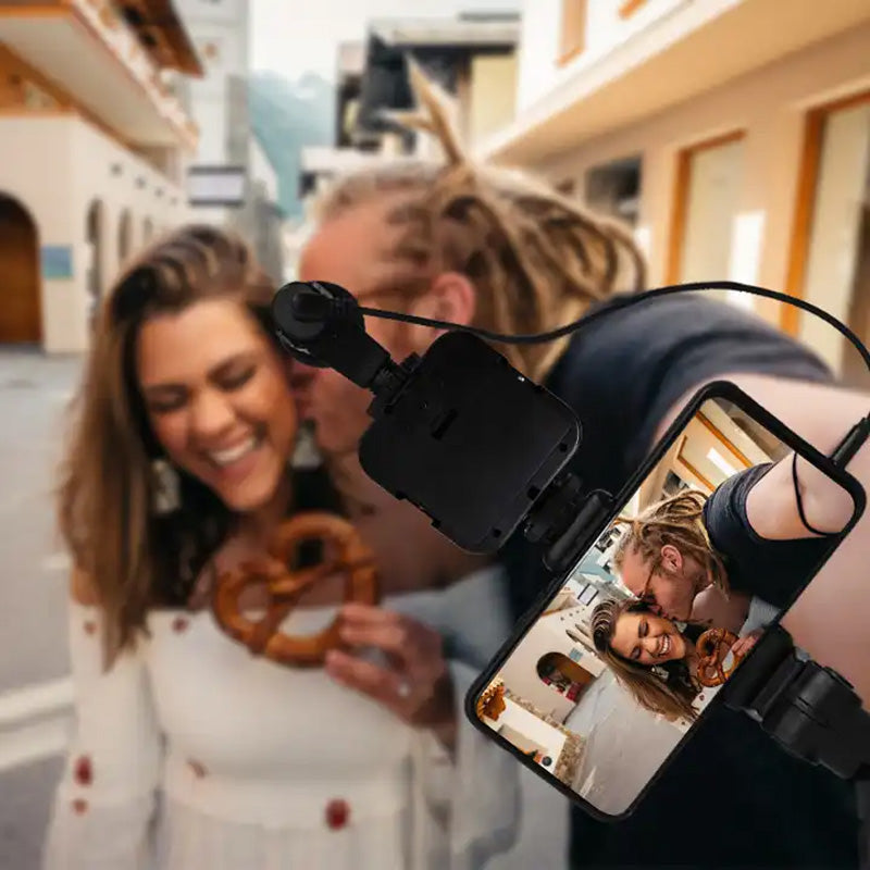 Kit de iluminación con micrófono para vlogging