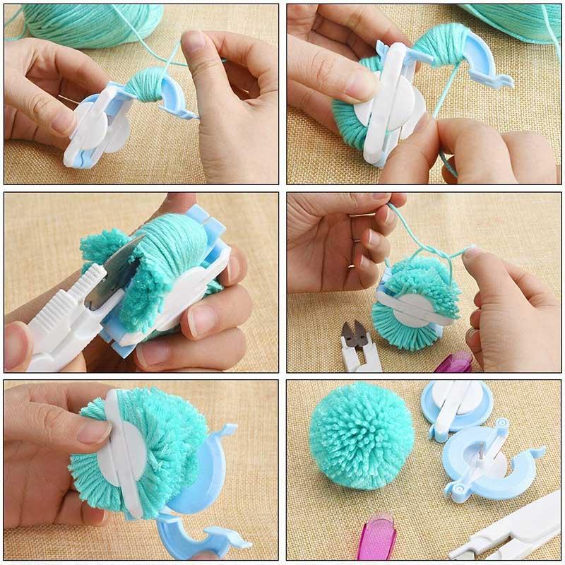 Kit de manualidades para hacer pompones