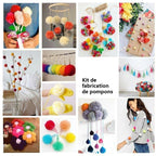 Kit de manualidades para hacer pompones
