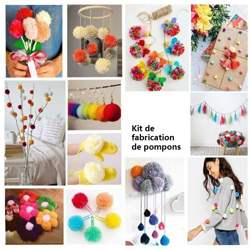 Kit de manualidades para hacer pompones