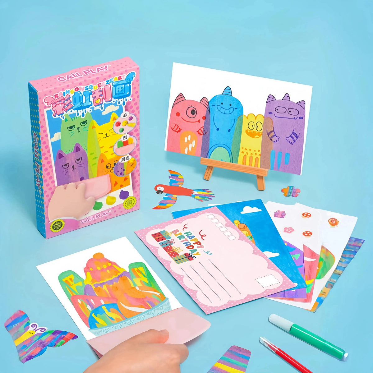 Kit de pintura mágica sin manchas para niños
