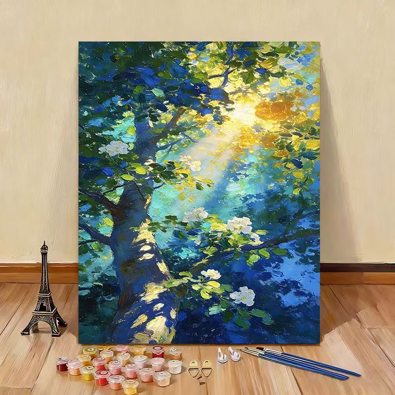 Kit de pintura por números con lienzo artístico