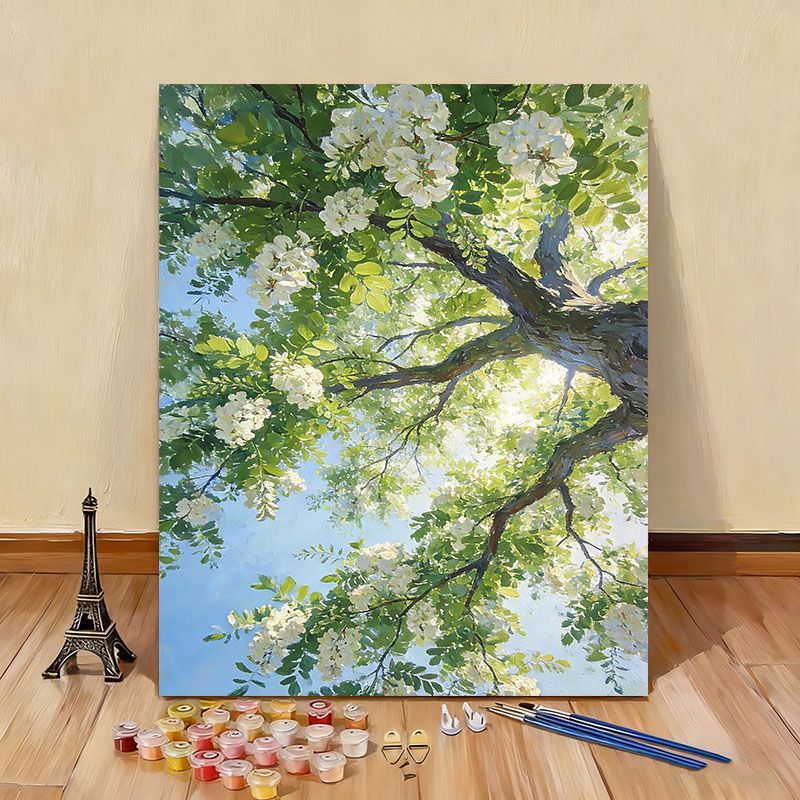 Kit de pintura por números con lienzo artístico