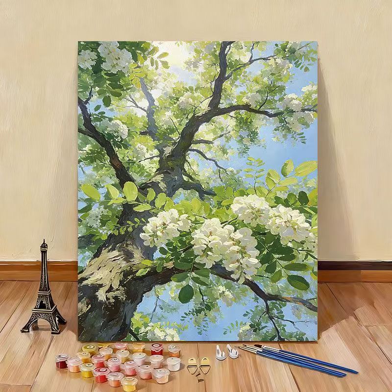 Kit de pintura por números con lienzo artístico