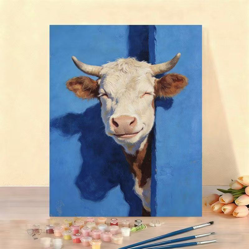 Kit de pintura por números con lienzo decorativo