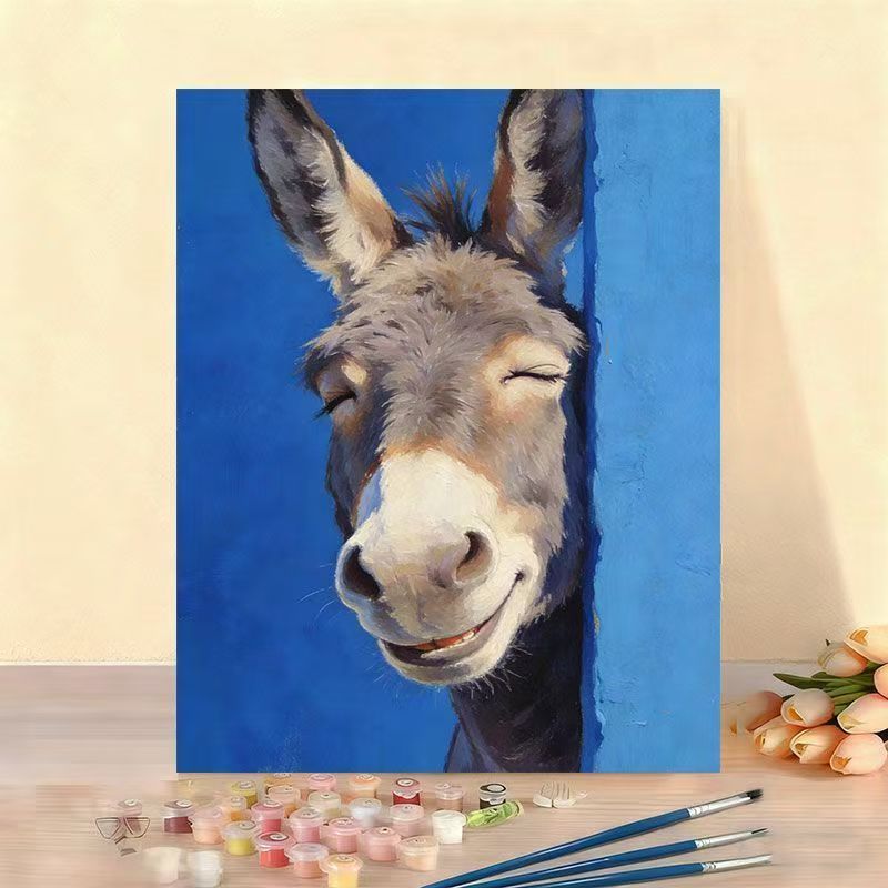Kit de pintura por números con lienzo decorativo