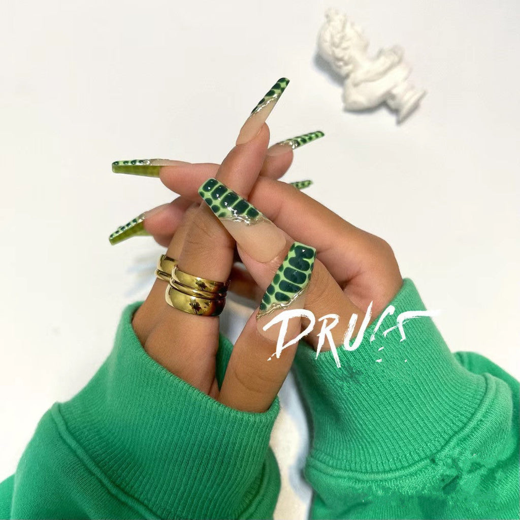 Kit de uñas postizas con diseño moderno