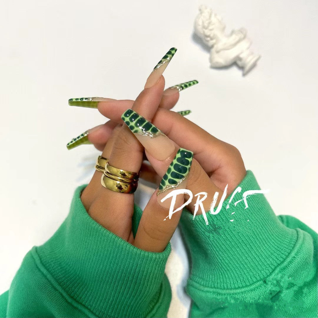 Kit de uñas postizas con diseño moderno