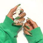 Kit de uñas postizas con diseño moderno