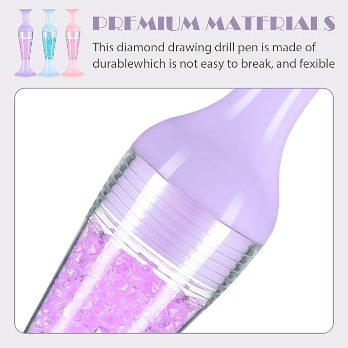 Kit de herramientas para diamond painting con bolígrafos brillantes
