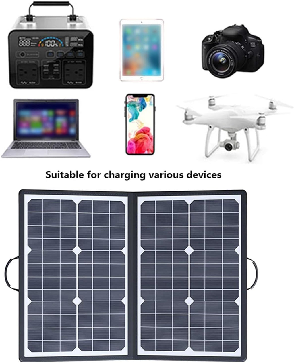 Kit de panel solar plegable SolaraX 1000 W – Energía portátil off-grid con carga MPPT