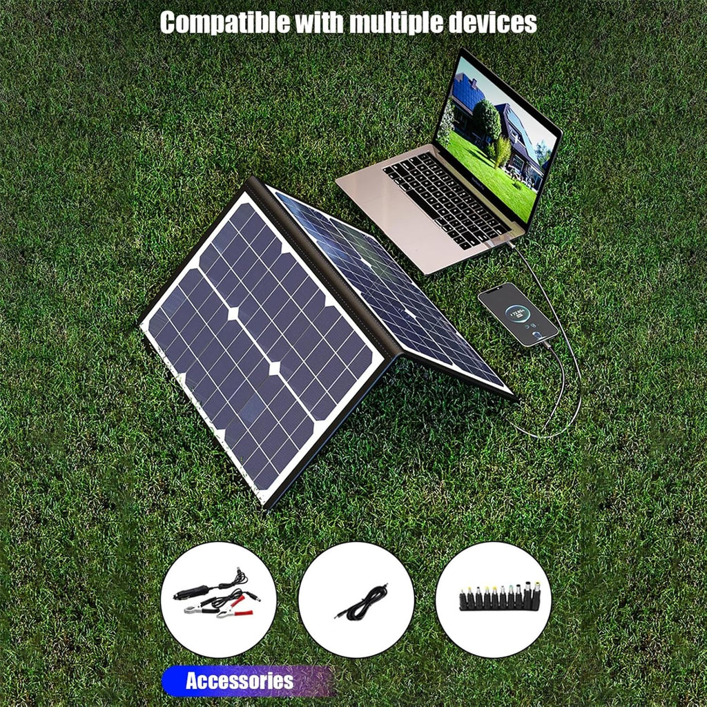 Kit de panel solar plegable SolaraX 1000 W – Energía portátil off-grid con carga MPPT
