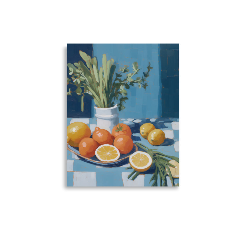 Lámina decorativa mesa con frutas