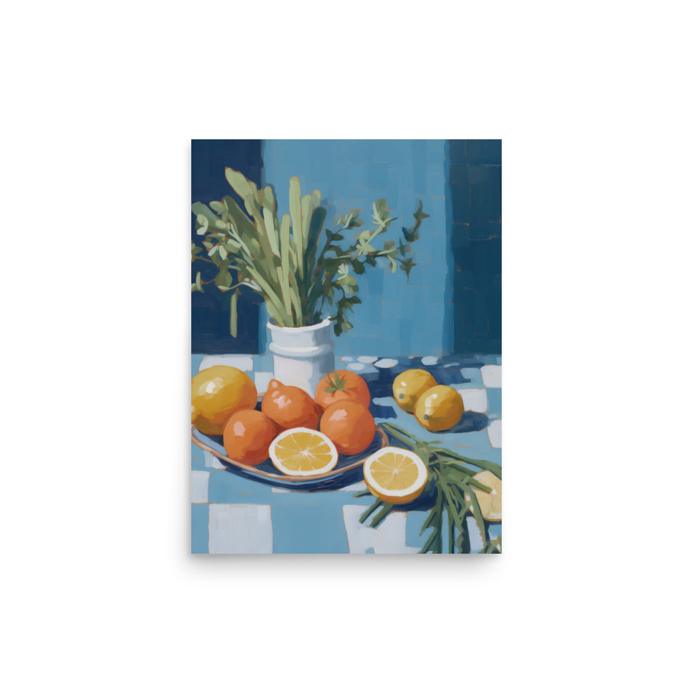 Lámina decorativa mesa con frutas