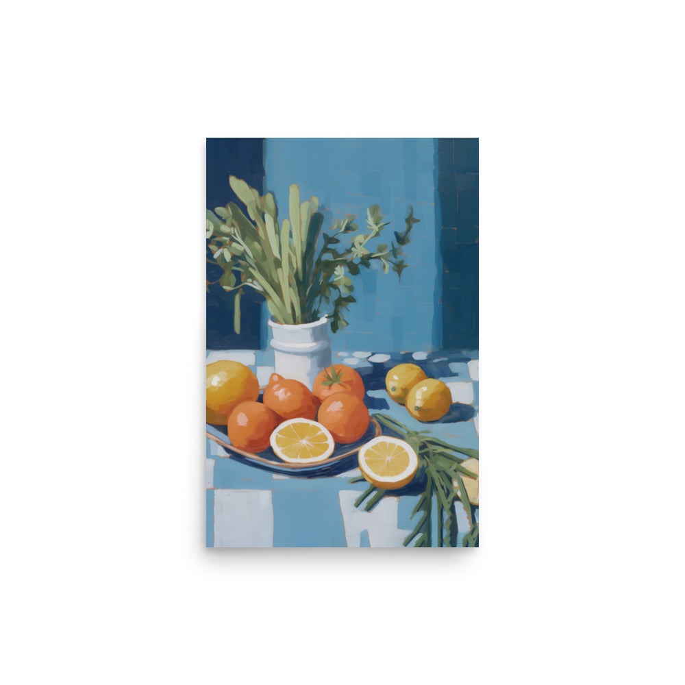 Lámina decorativa mesa con frutas