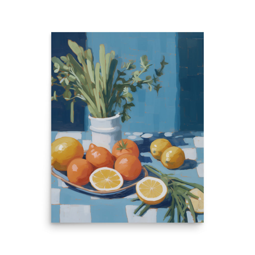 Lámina decorativa mesa con frutas