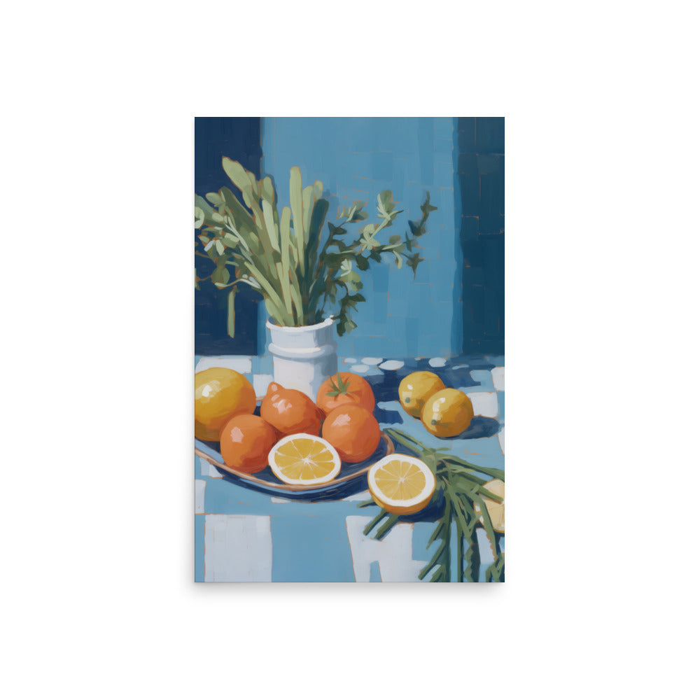 Lámina decorativa mesa con frutas