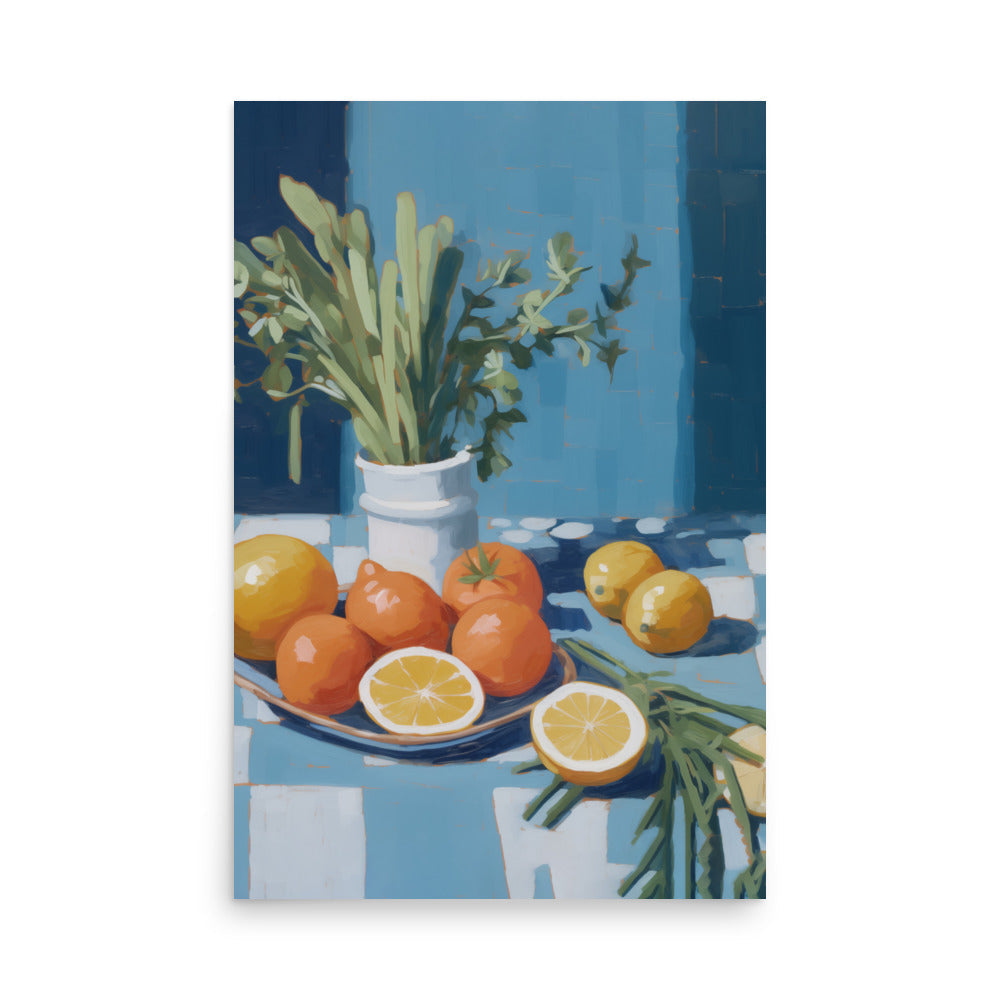 Lámina decorativa mesa con frutas