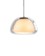 Lámpara colgante de cristal con cúpula elegante