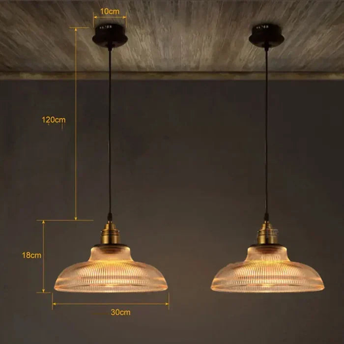 Lámpara colgante de cristal con diseño moderno