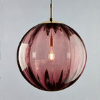 Lámpara colgante de cristal con luz regulable