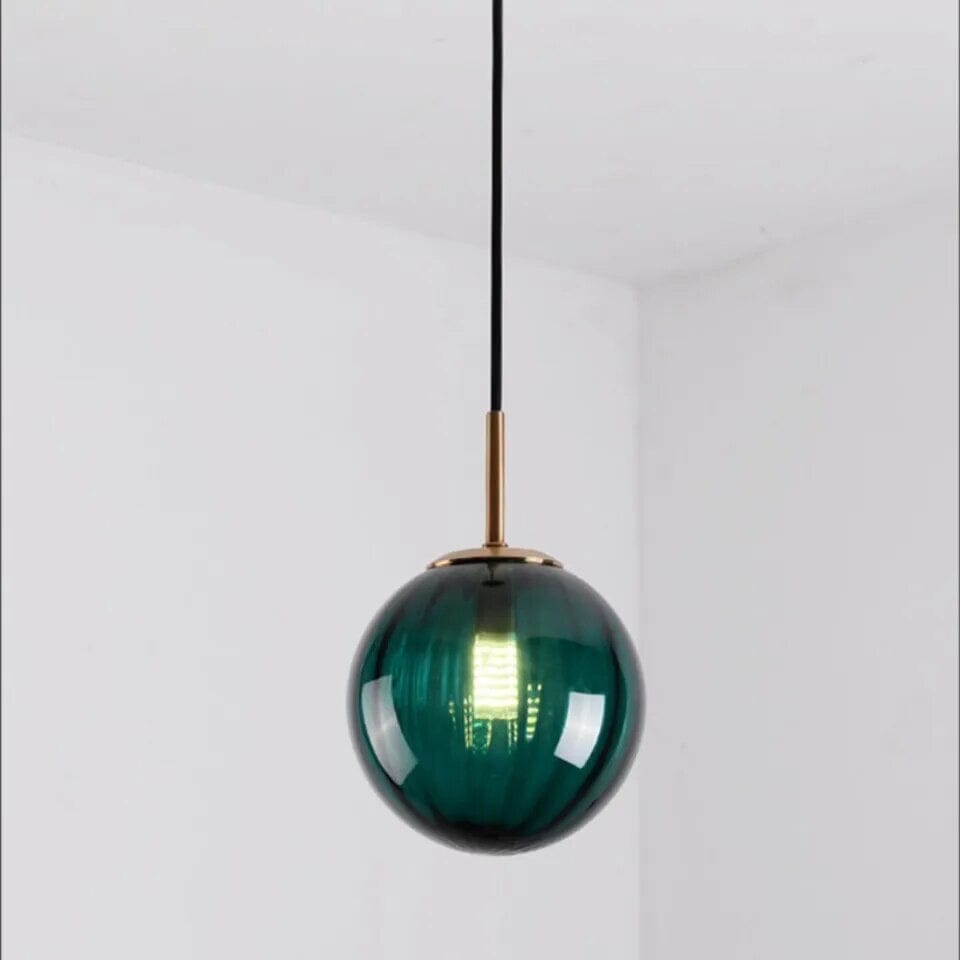Lámpara colgante de cristal con luz regulable