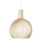 Lámpara colgante de madera ajustable con iluminación LED vintage
