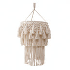 Lámpara colgante decorativa de macramé