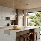 Lámpara colgante geométrica con esfera ajustable Bauhaus moderna para cocina