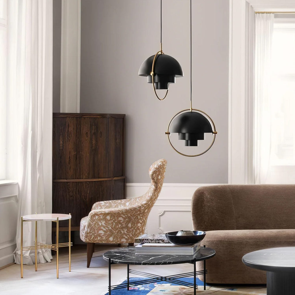 Lámpara colgante geométrica con esfera ajustable Bauhaus moderna para cocina