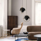 Lámpara colgante geométrica con esfera ajustable Bauhaus moderna para cocina