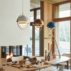 Lámpara colgante geométrica con esfera ajustable Bauhaus moderna para cocina
