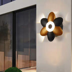Lámpara de jardín LED en forma de flor con diseño elegante