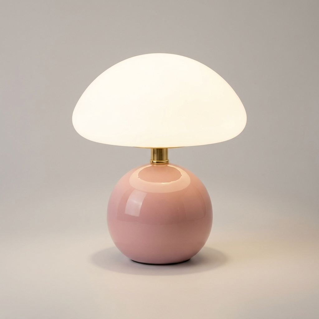 Lámpara de mesa con forma de seta para luz ambiental suave