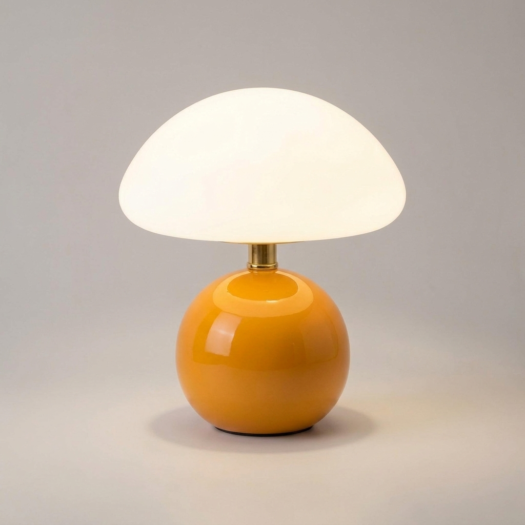 Lámpara de mesa con forma de seta para luz ambiental suave
